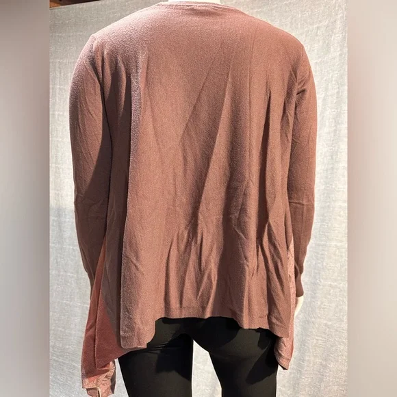 Mystree Colorblock Button-Up Cardigan - Picture 5 of 7